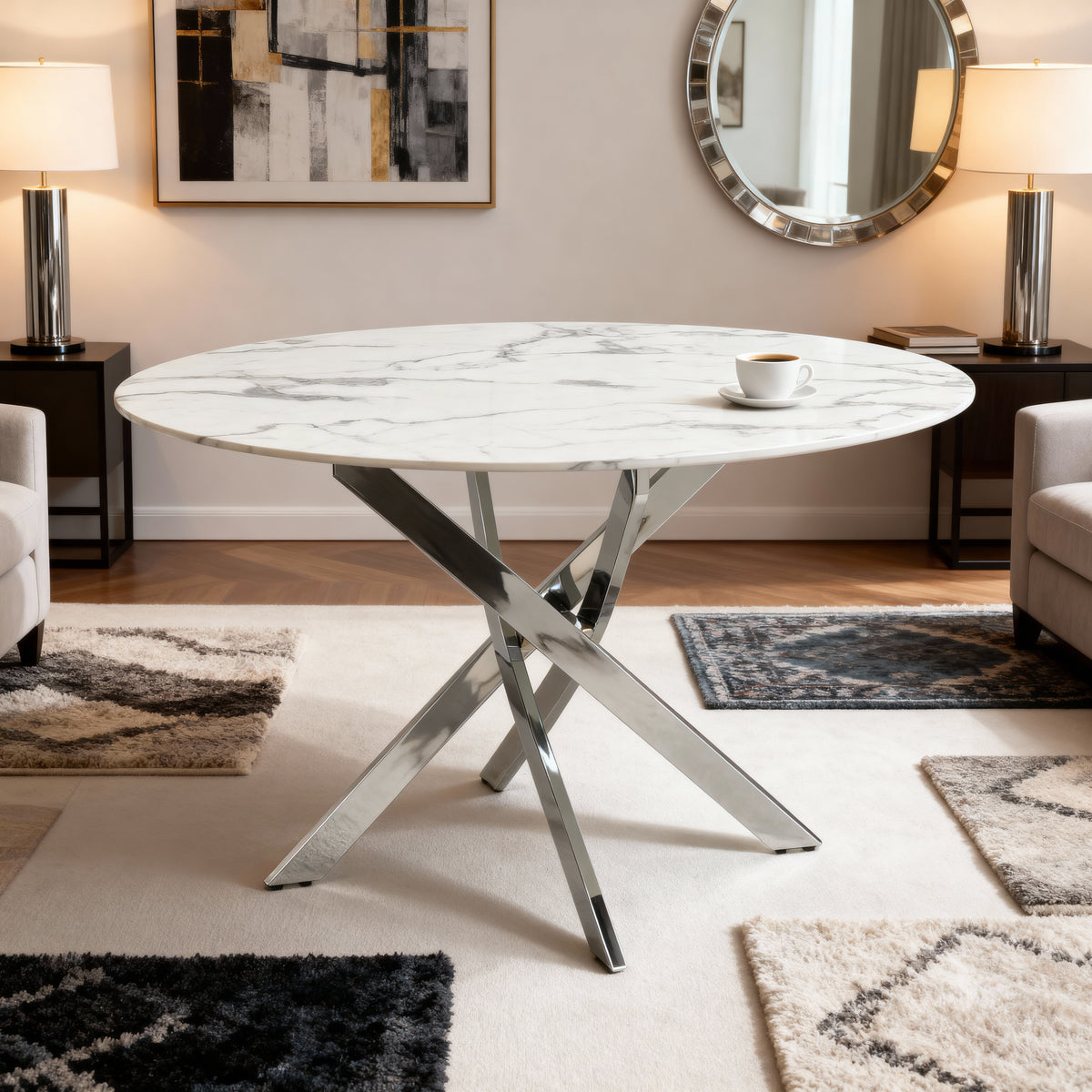 Raven Round Dining Table | AMC Furniture