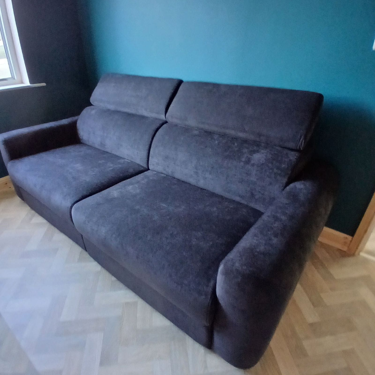 Raye 3 Seater Electric Sofa Bed in Black