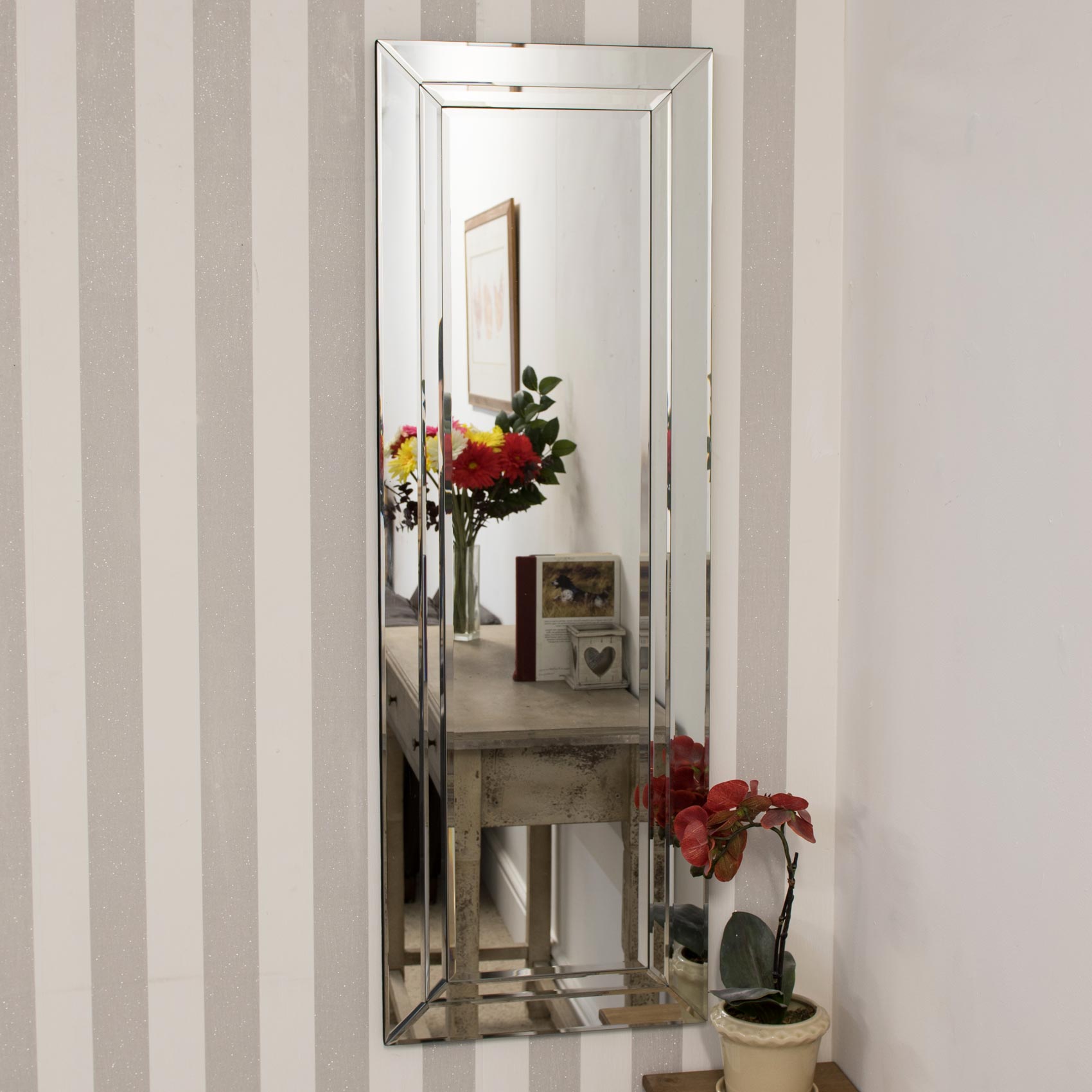 Cranbury All Glass Dress Mirror 120 x 40 CM (15010563621242)
