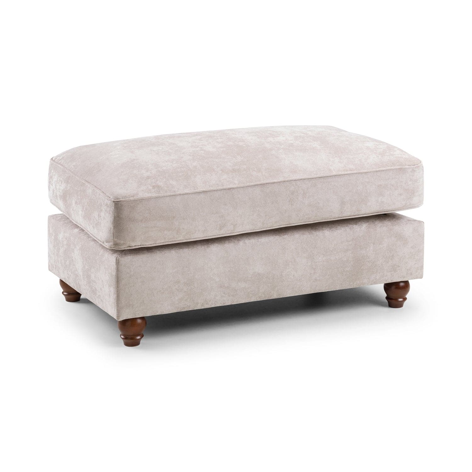 Knightsbridge Chesterfield Sofa Beige Footstool AMC Furniture