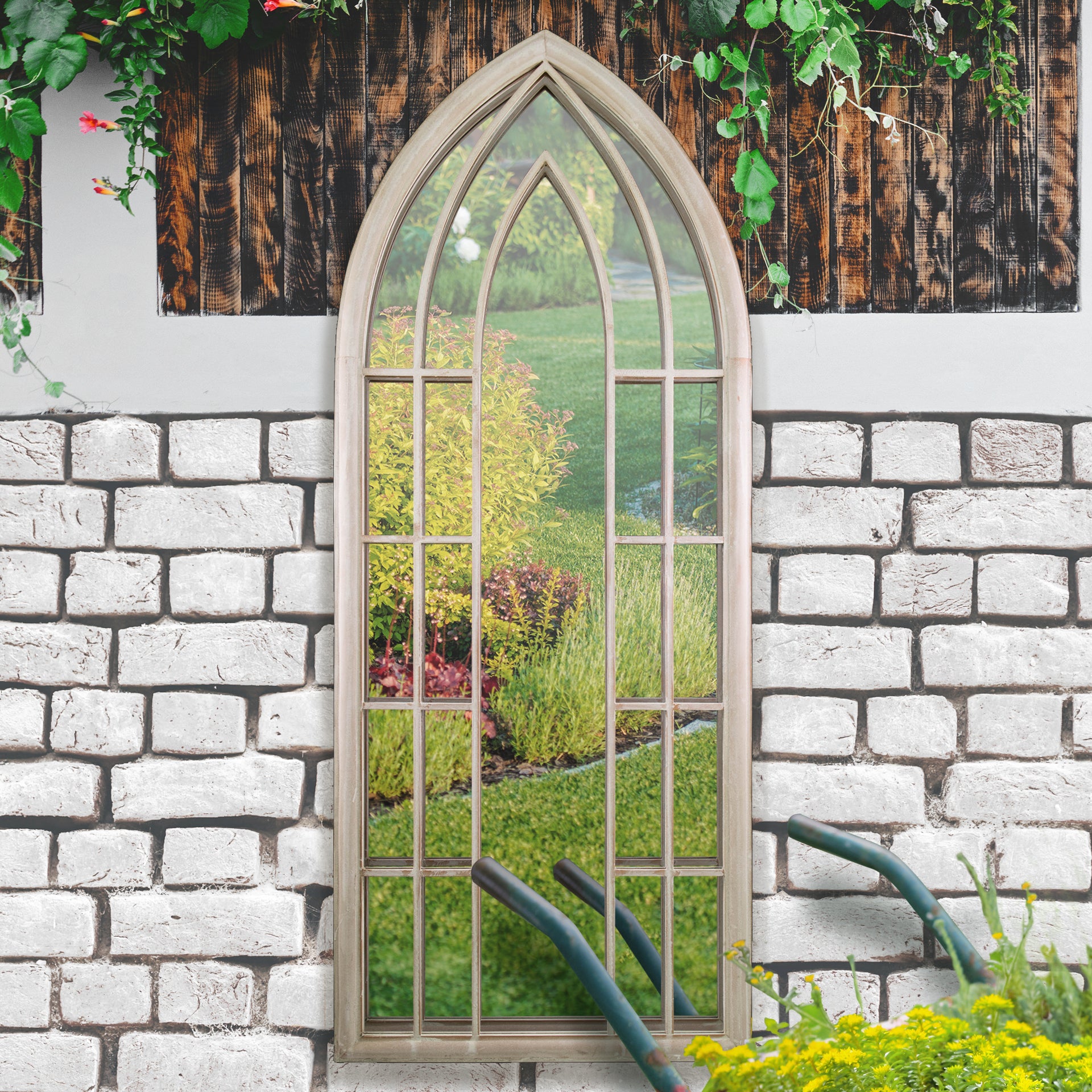 Rosie Gothic Arch Large Garden Mirror 190 x 75 CM (15010543534458)