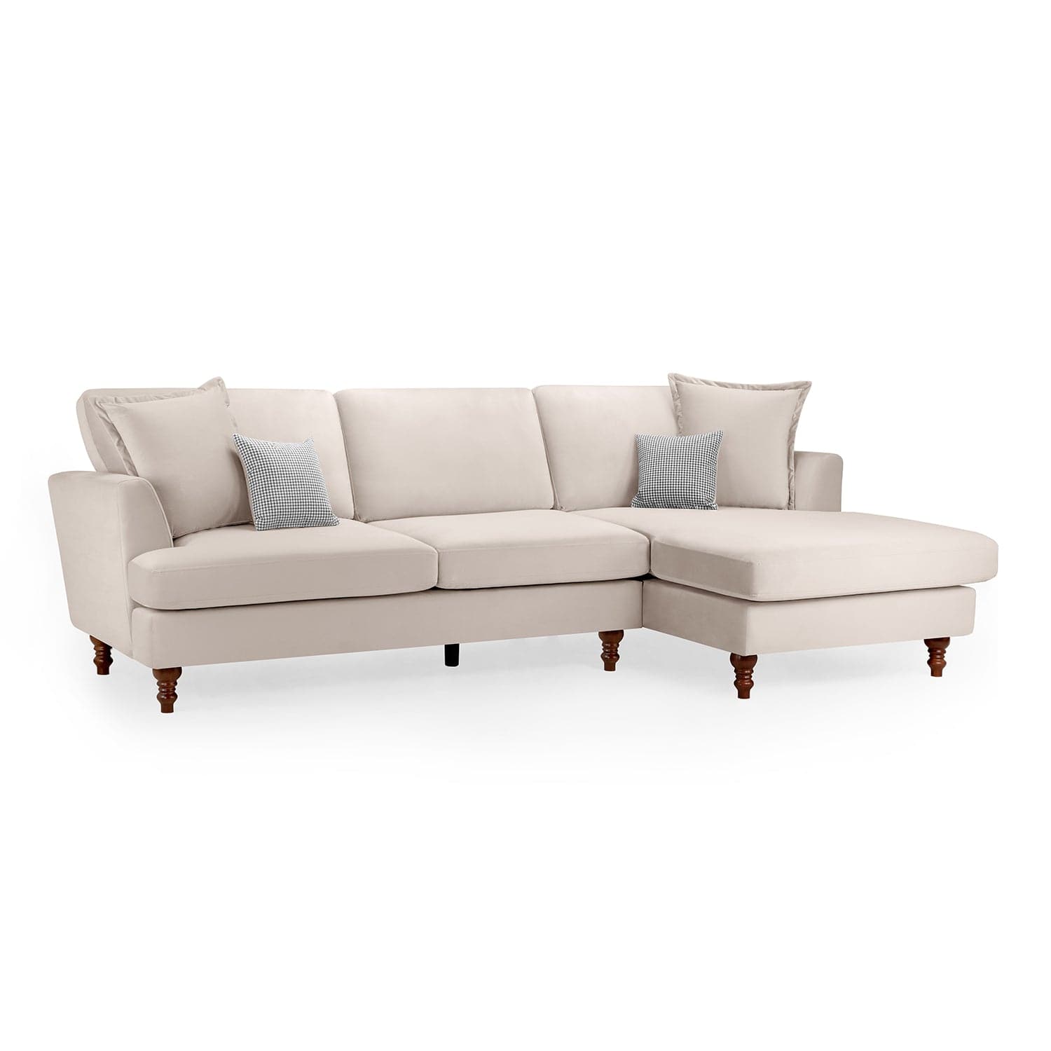 Savanna Sofa Beige Right Hand Facing Corner - front view (7021966917696)