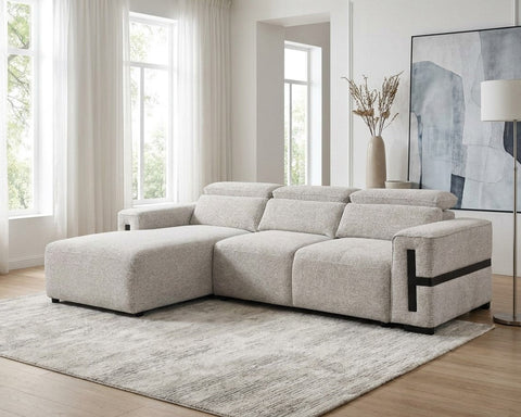 Flynn Left Hand Corner Sofabed in Grey