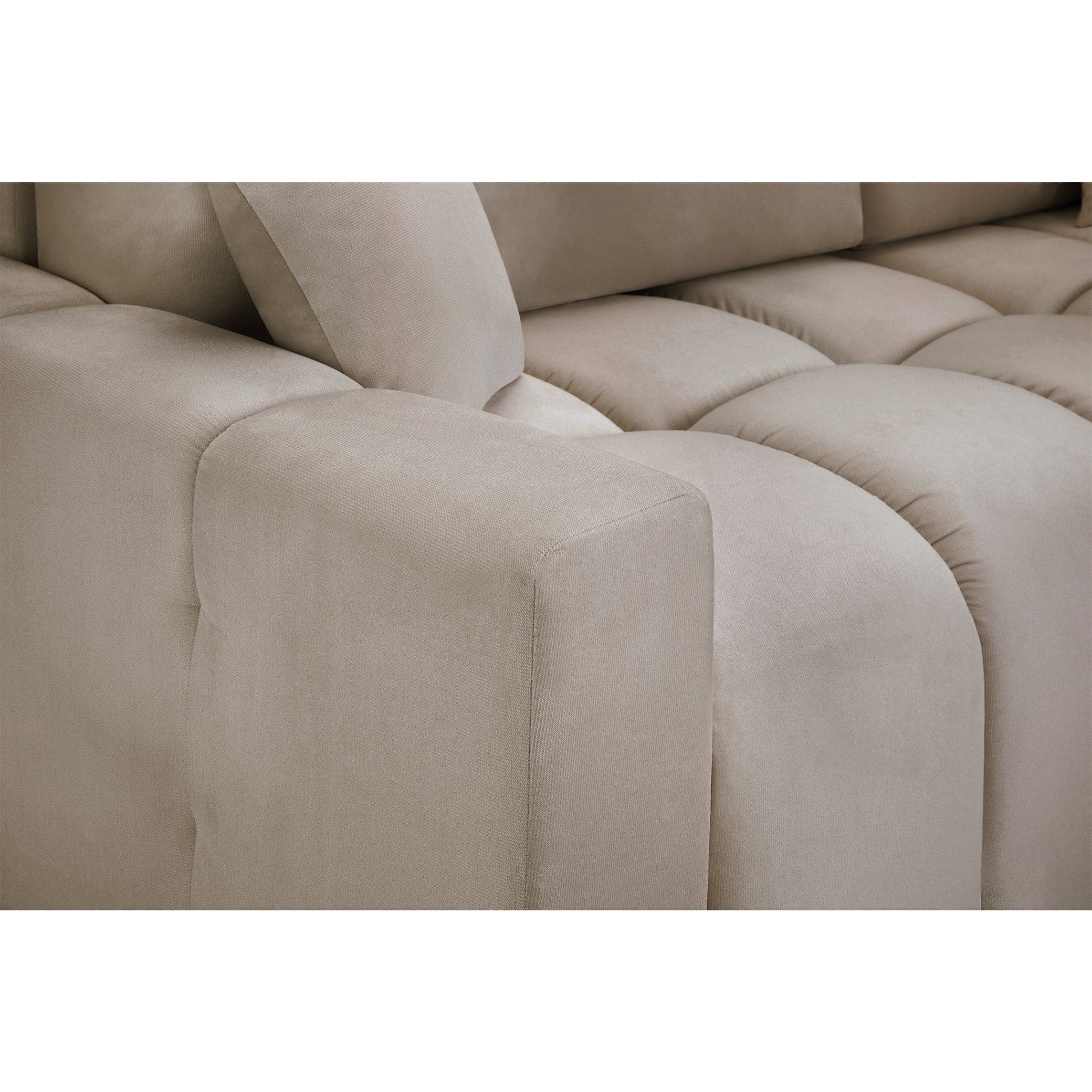Sienna Sofabed Mocha Universal Corner - Armrest view (7024178167872)