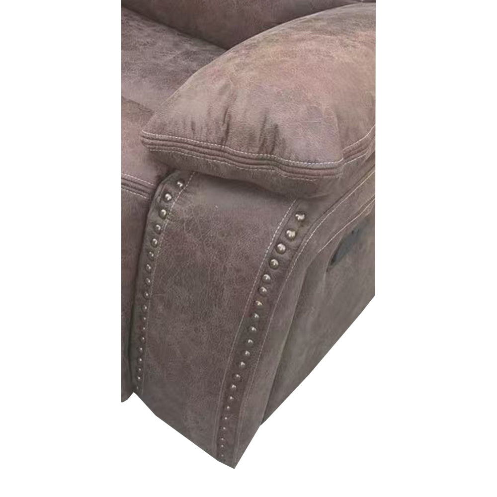 X9092 2 Seater Manual Recliner in Brown (15378130862458) (15397826953594)