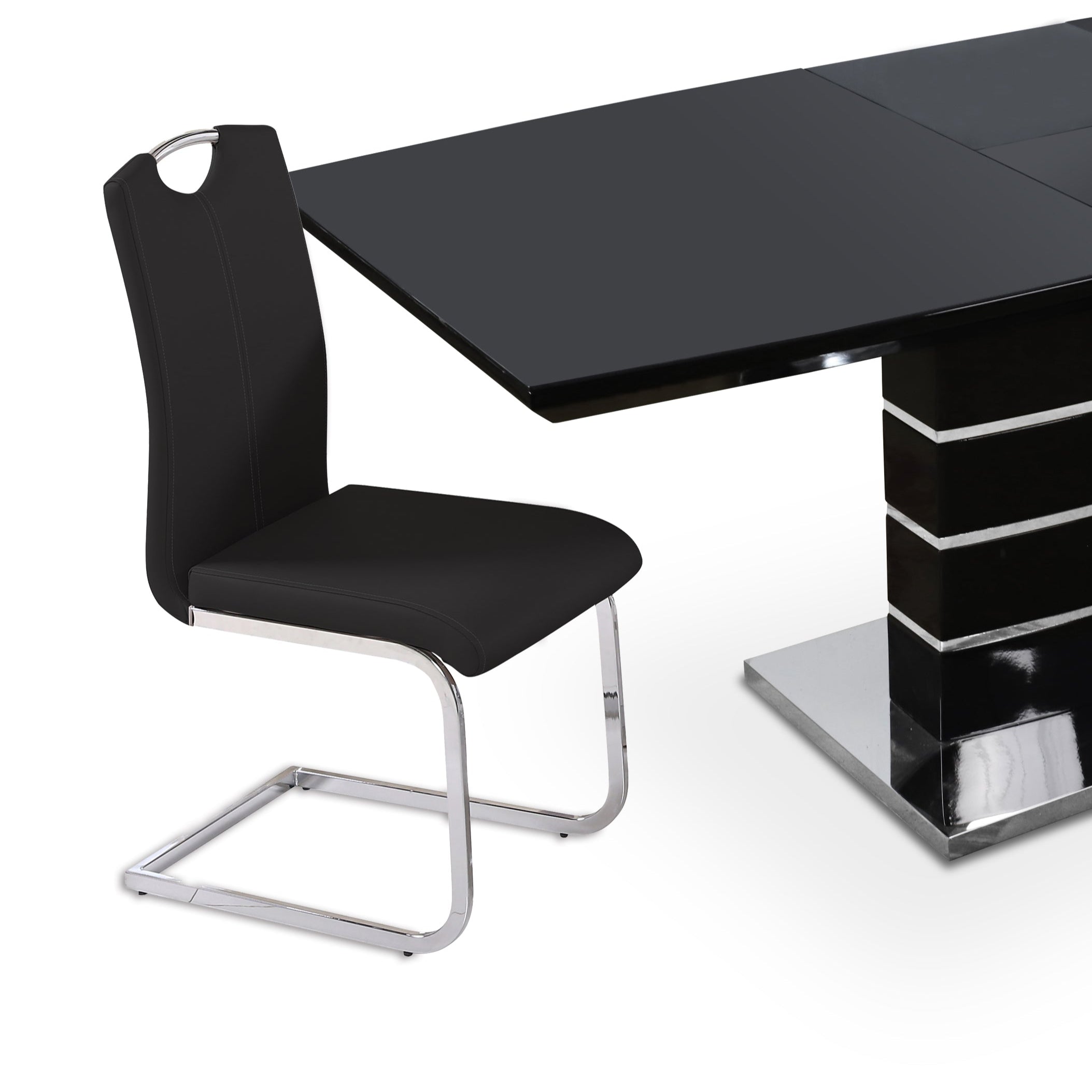 Soho Black Dining Chair  (15283756106106)
