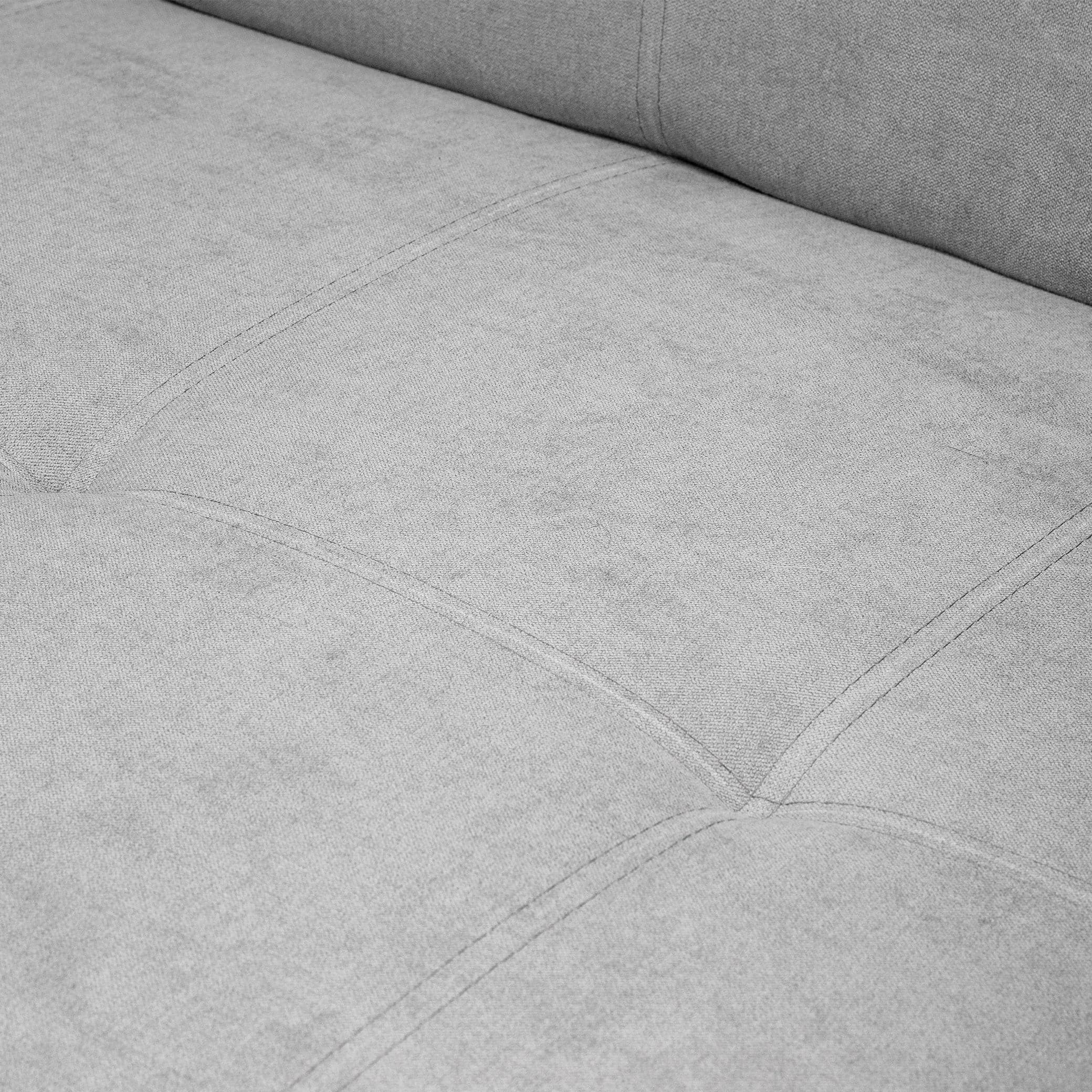 Sol Sofabed Grey Three Seater - Close up fabric view (7026814648384)