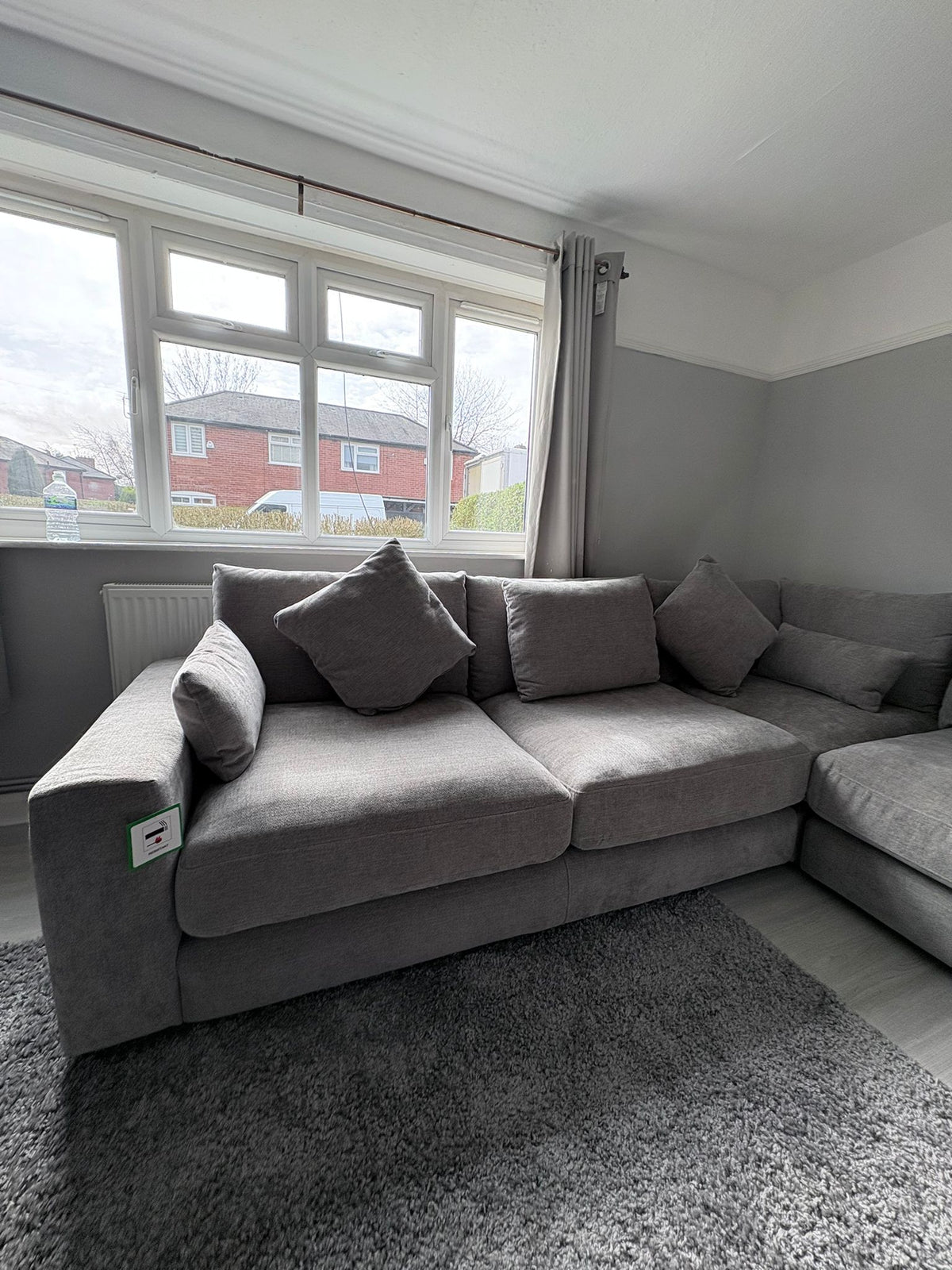 Sola Large Corner Sofa in Grey