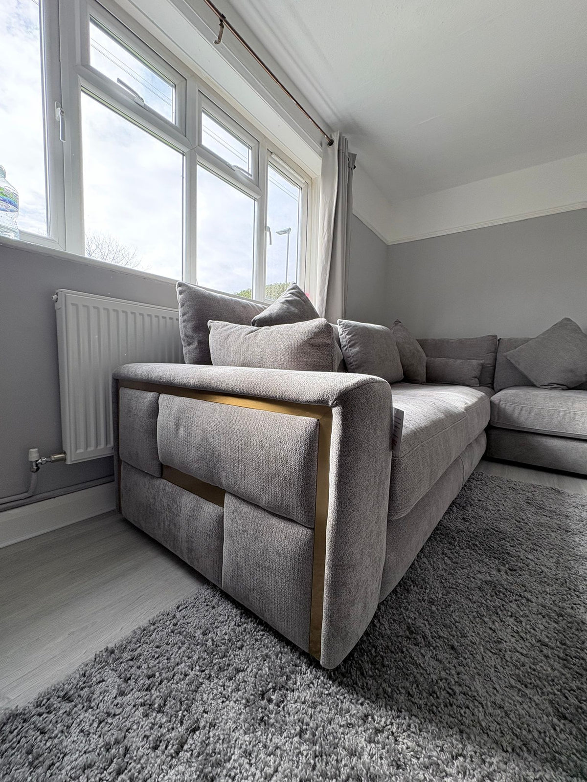 Sola Large Corner Sofa in Grey