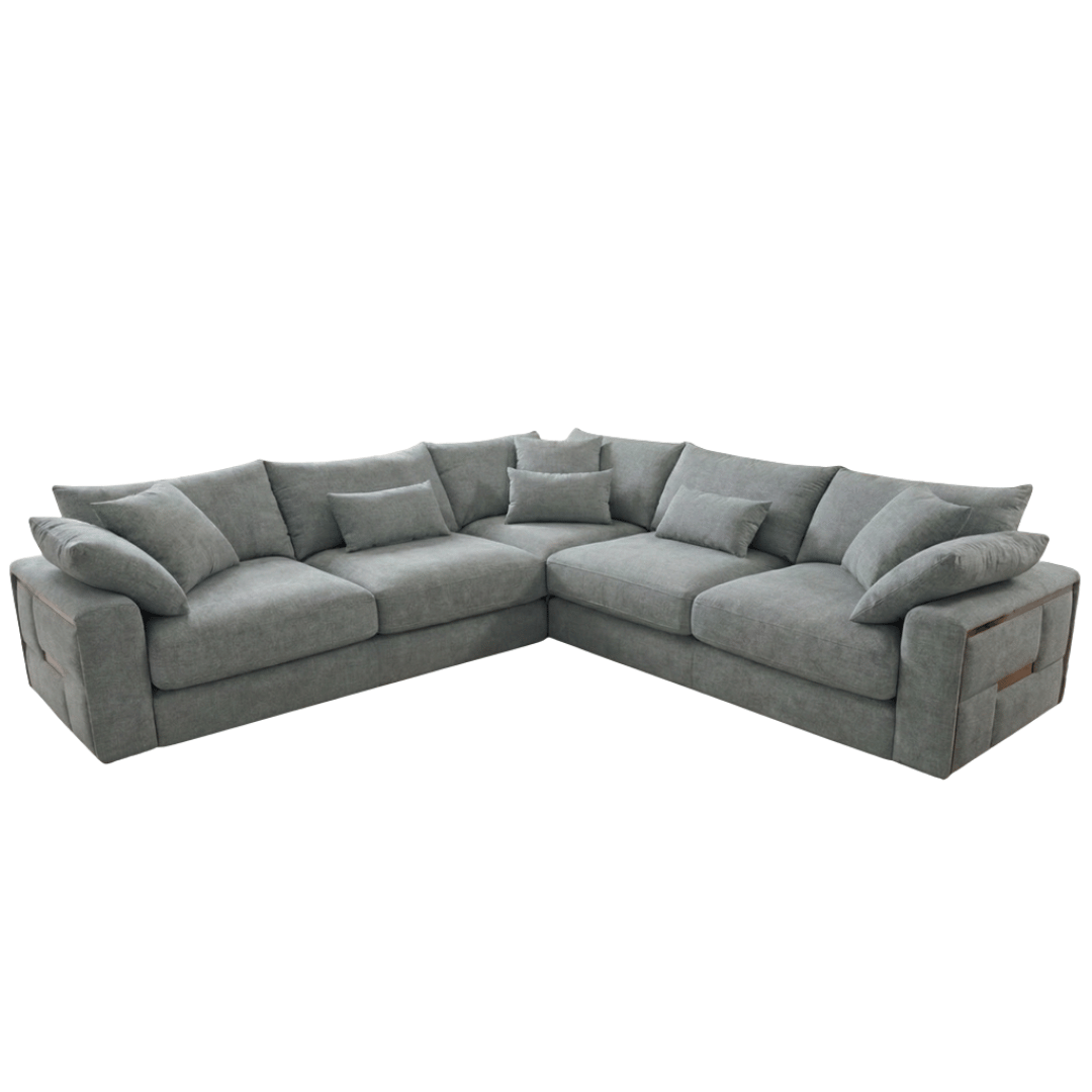 Sola Large Corner Sofa in Grey 0