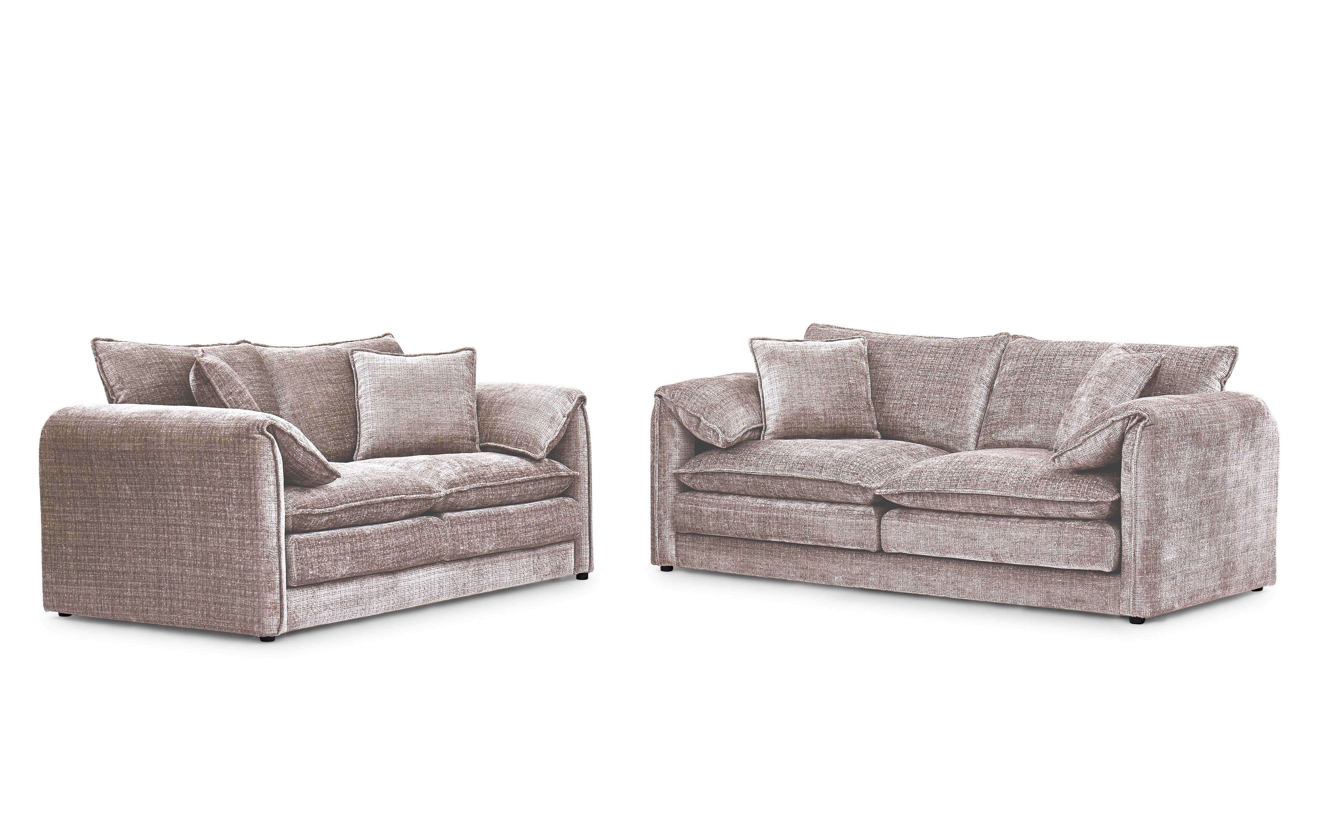 Aria 3 Seater Sofa in Beige - AMC Furniture