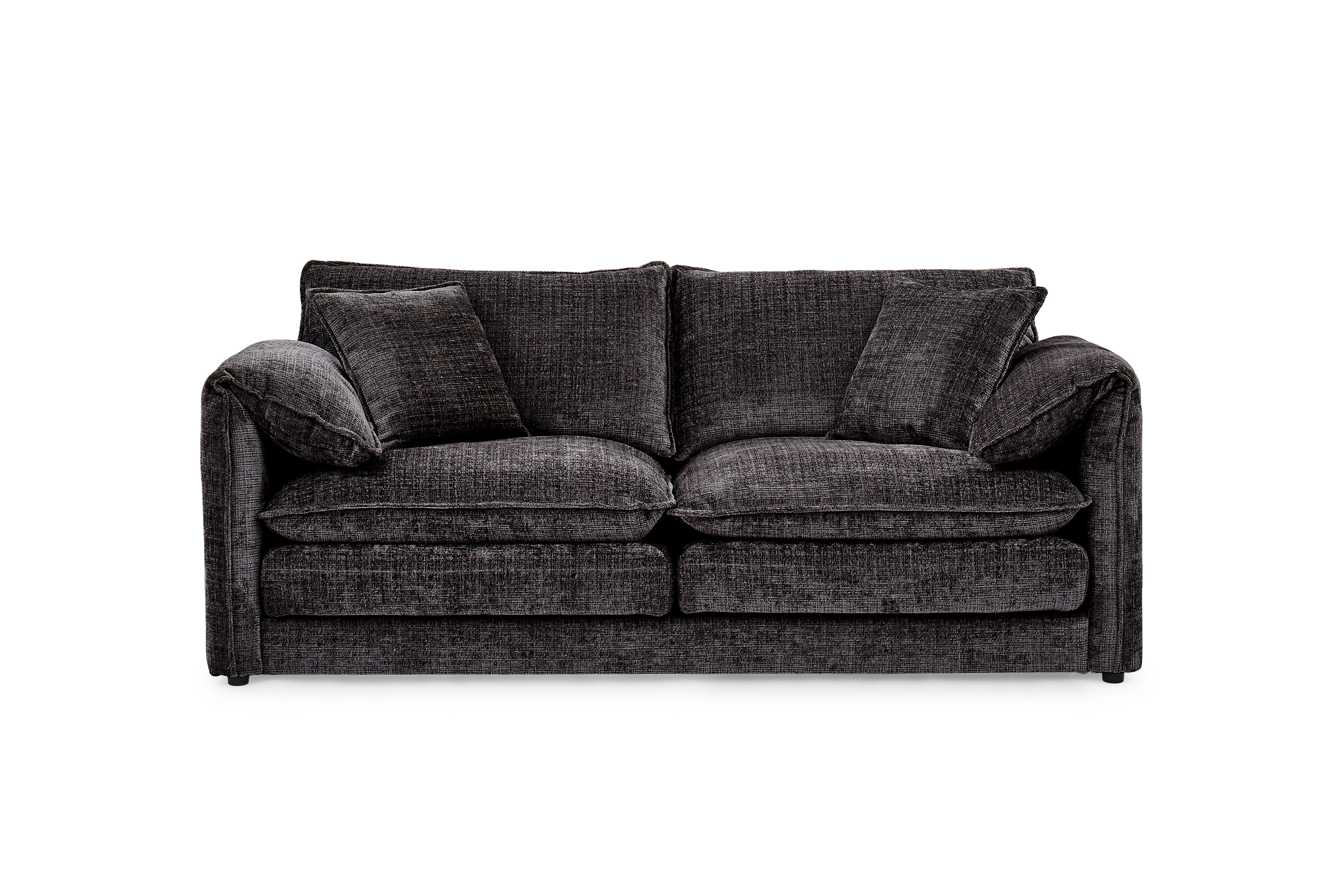 Aria 3 Seater Sofa in Black - AMC Furniture