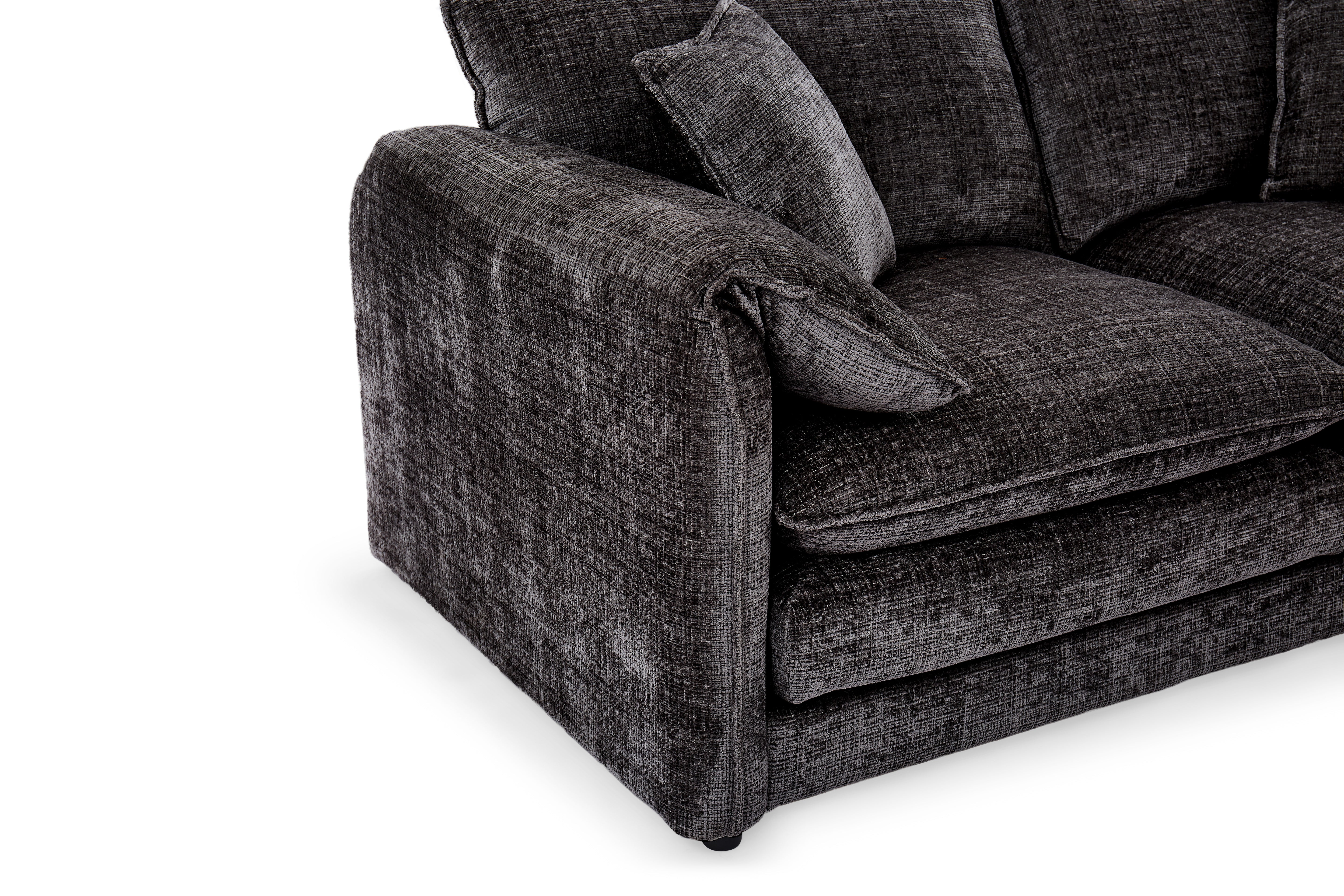 Aria 2 Seater Sofa in Black - AMC Furniture