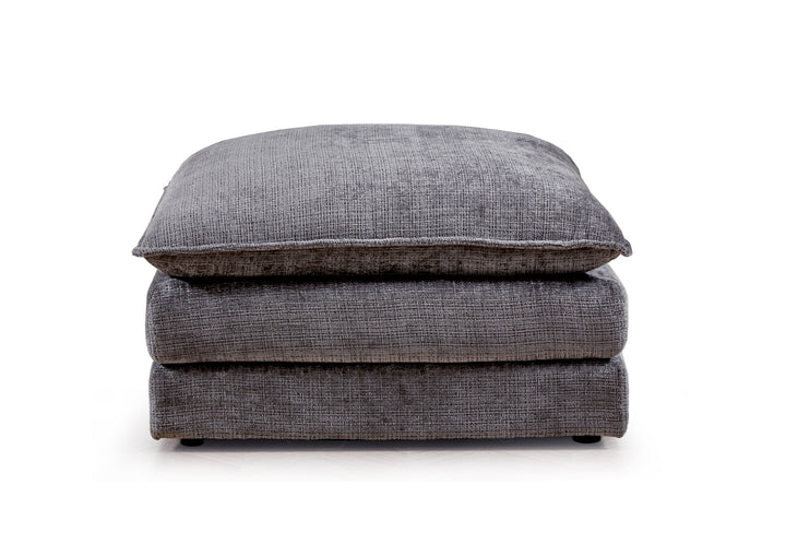 Aria Footstool in Grey - AMC Furniture