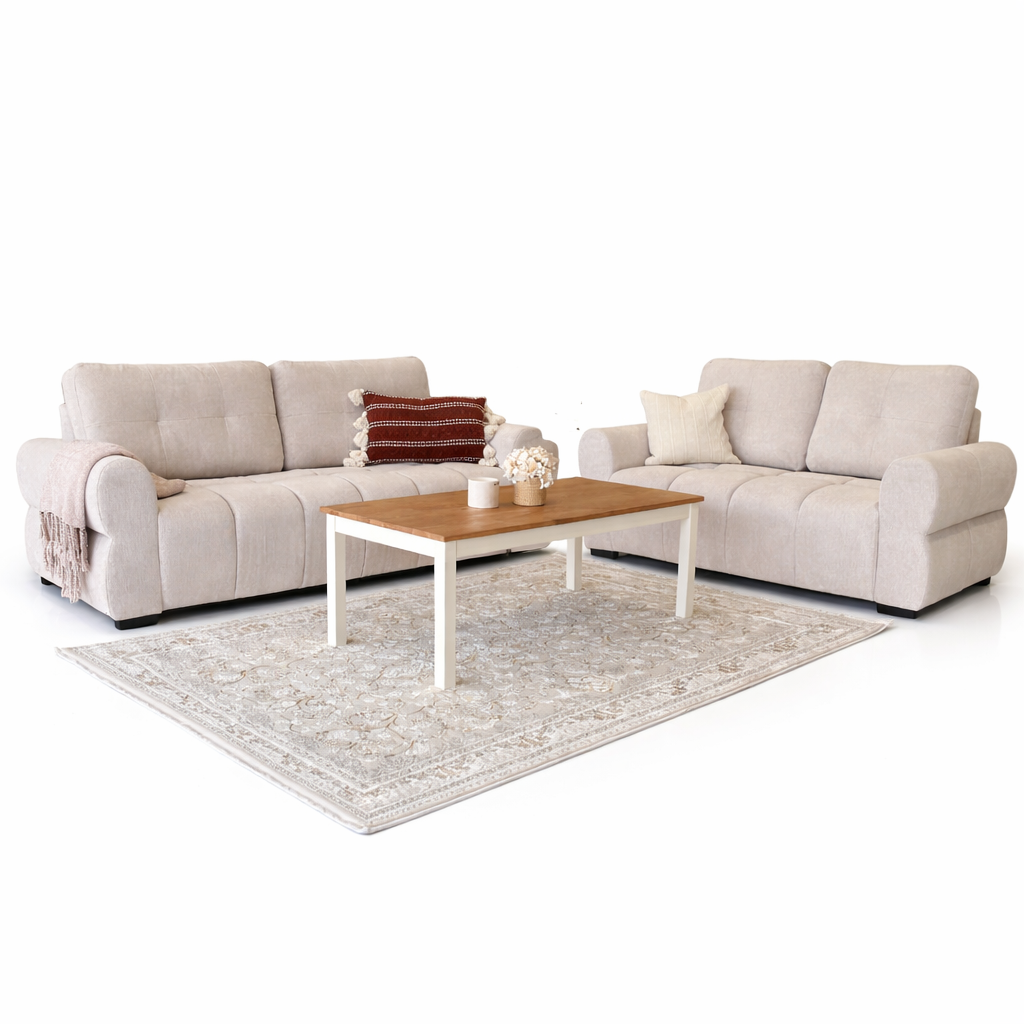 Starling 3+2 Sofa Set in Beige - 5
