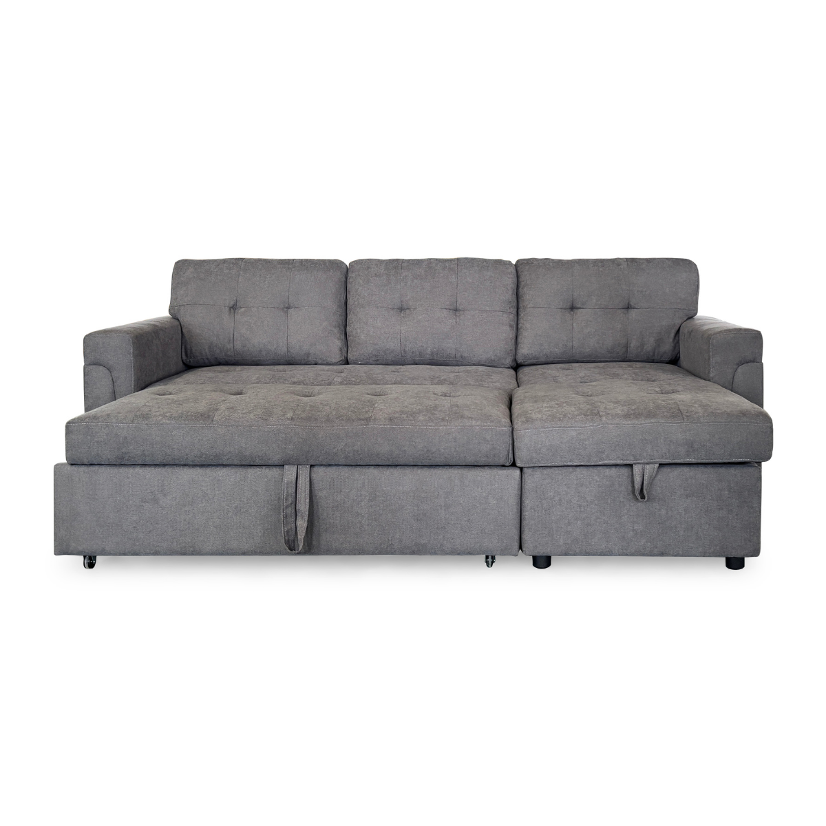 Stockholm Grey Universal Corner Sofa Bed (15380433731962)