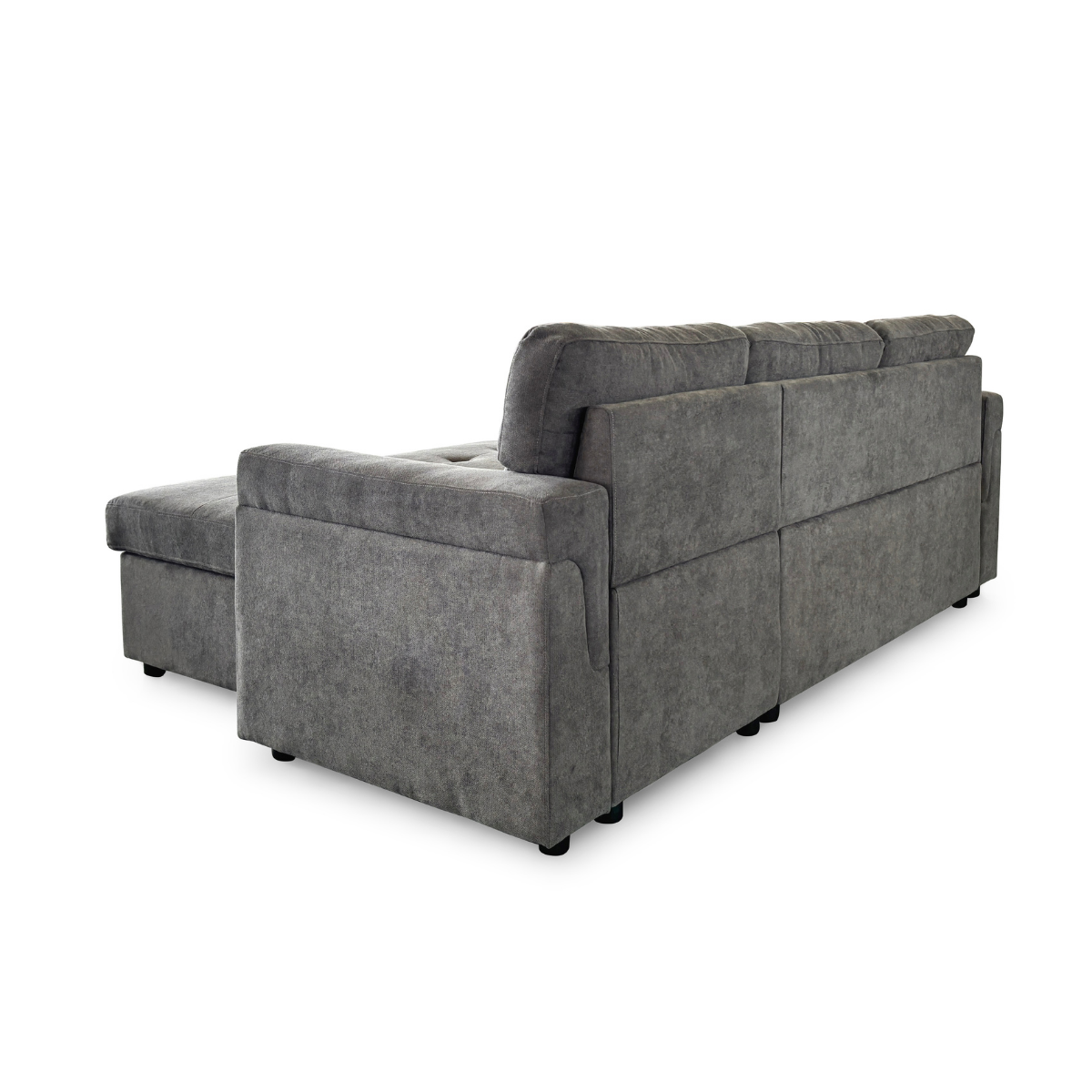 Stockholm Grey Universal Corner Sofa Bed (15380433731962)