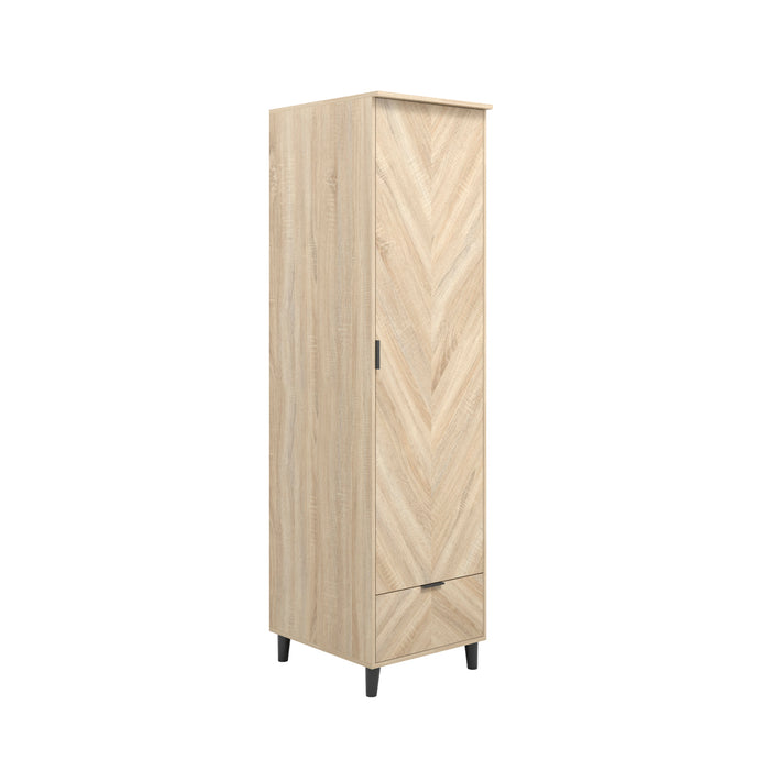 Oslo CHEVRON 1 DOOR WARDROBE