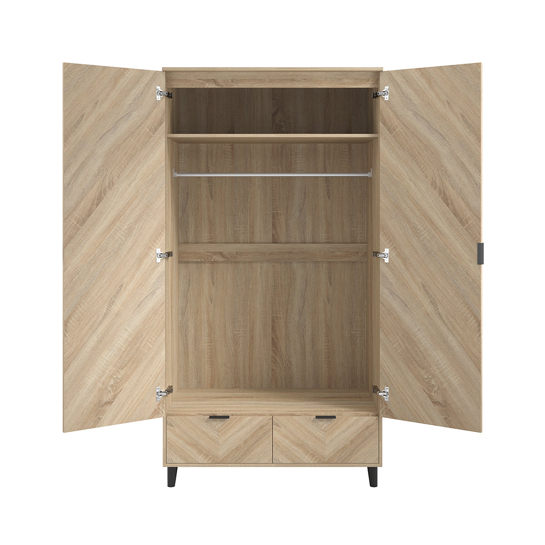 STOCKHOLM CHEVRON 2 DOOR WARDROBE (2 PACKS) (14969145131386)