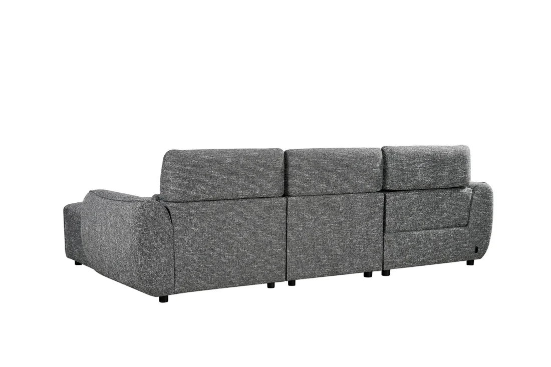 Talia Electric Recliner Sofa Charcoal Right Hand,3 (15320517149050)