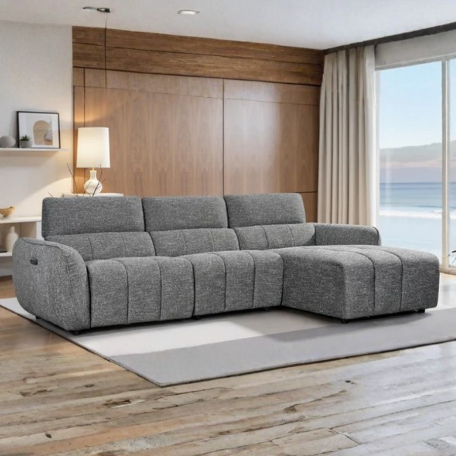 Talia Electric Recliner Sofa Charcoal Right Hand,1 (15320517149050)