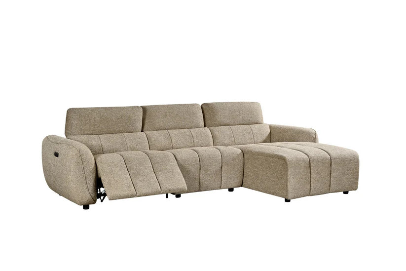 Talia Electric Recliner Sofa Mocha Right Hand,5 (15320517280122)