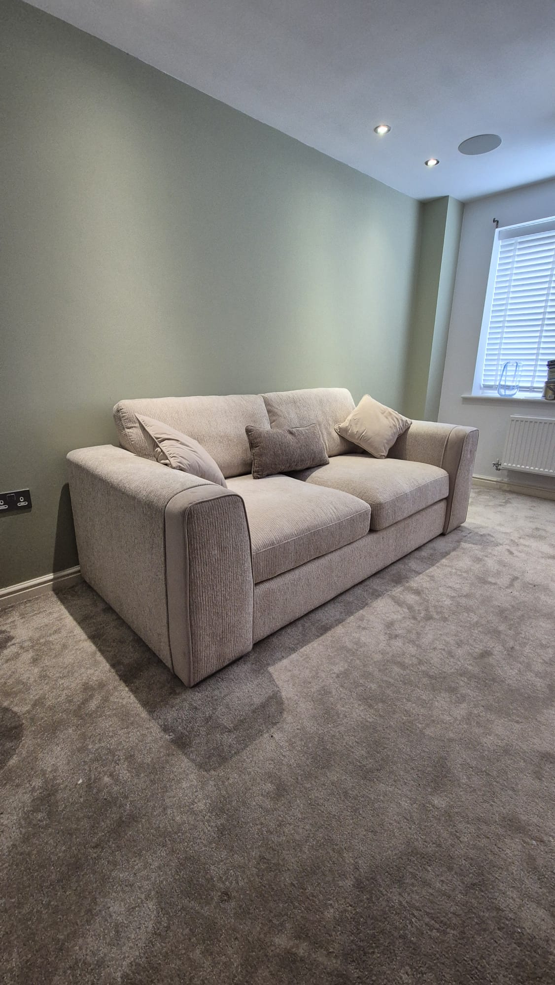 Turin Sofa Beige 3 Seater