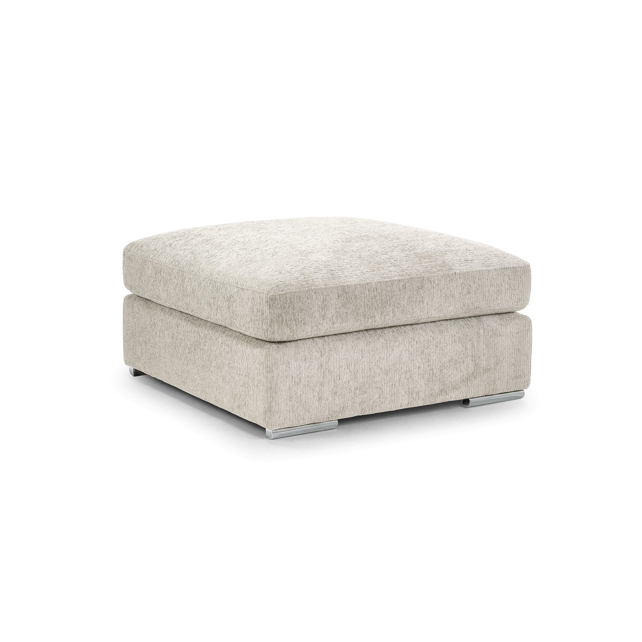 Turin Sofa Beige Footstool - front view (7025202921536)