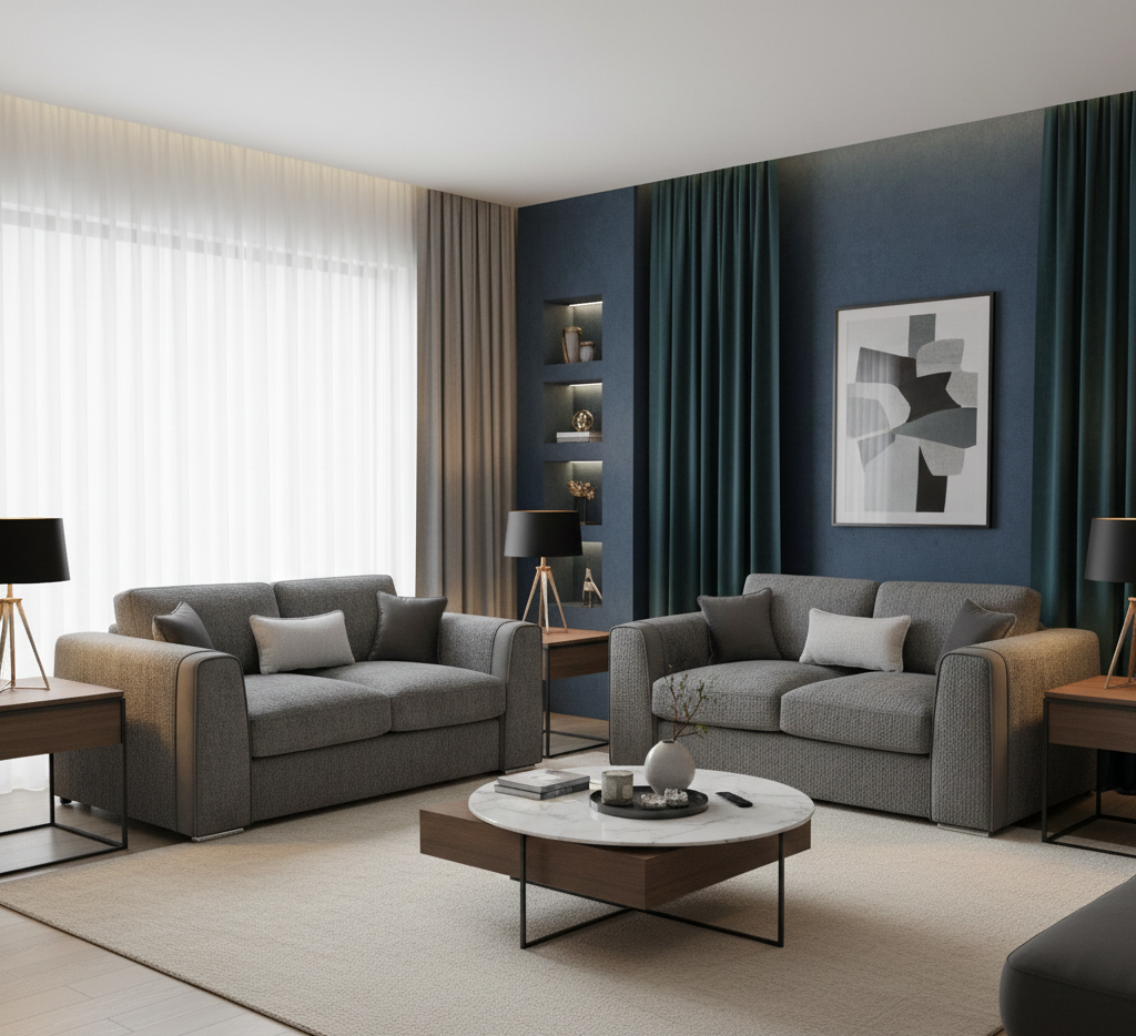 Turin Sofa Grey 3+2 Set