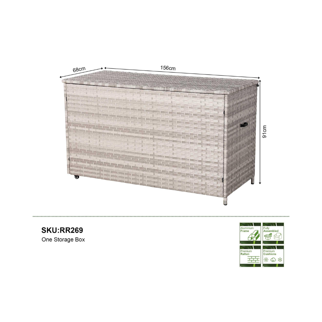 Palermo Rattan Storage Box - AMC Furniture