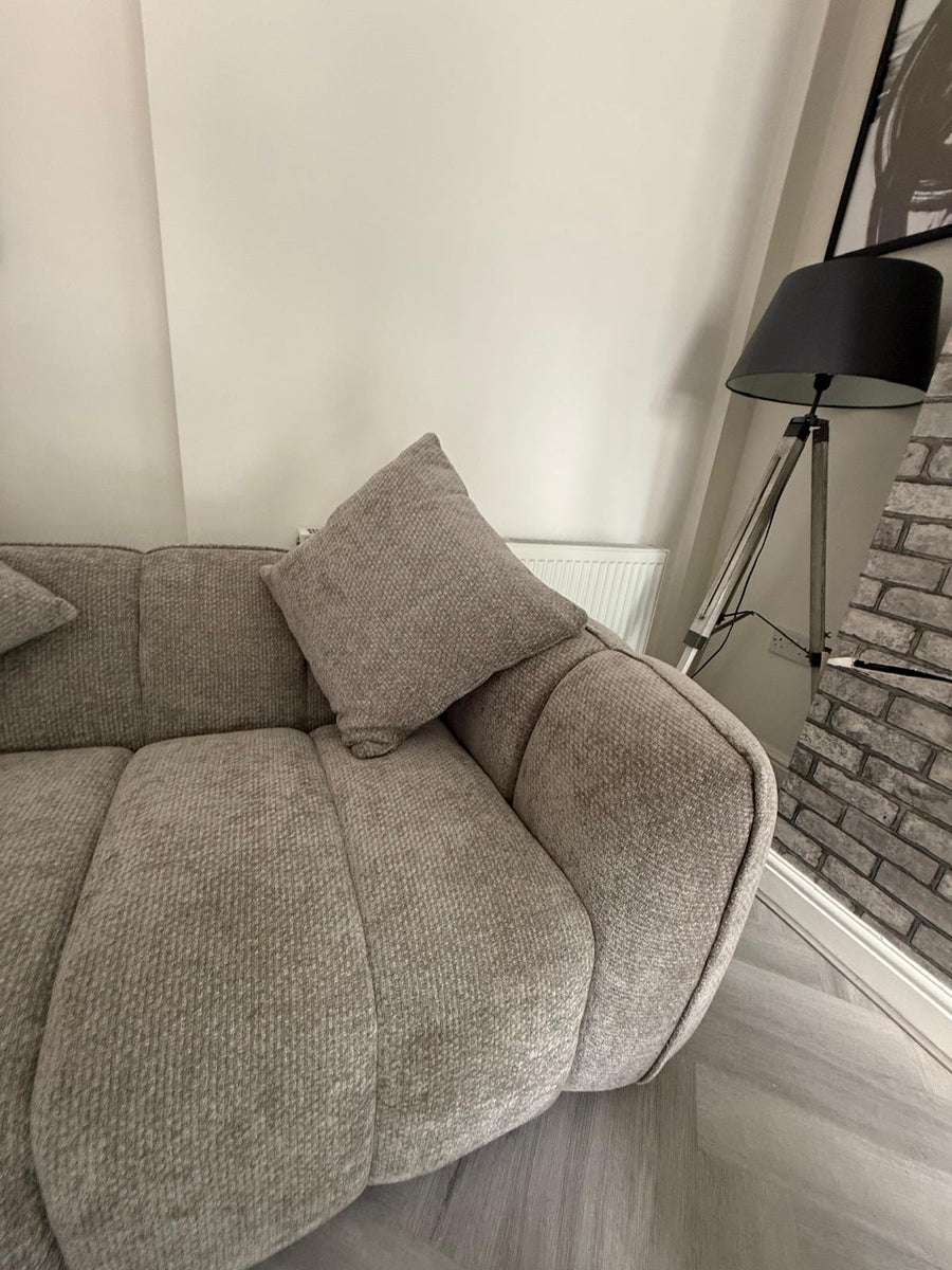 Vienna 2 Seater Sofa in Beige in a customer's home