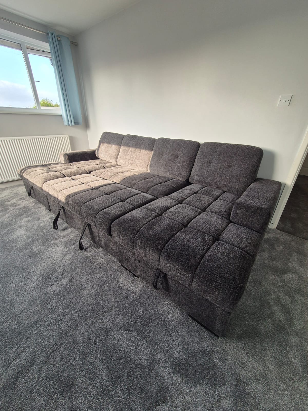 Amalfi U Shape Sofa Bed in Beige
