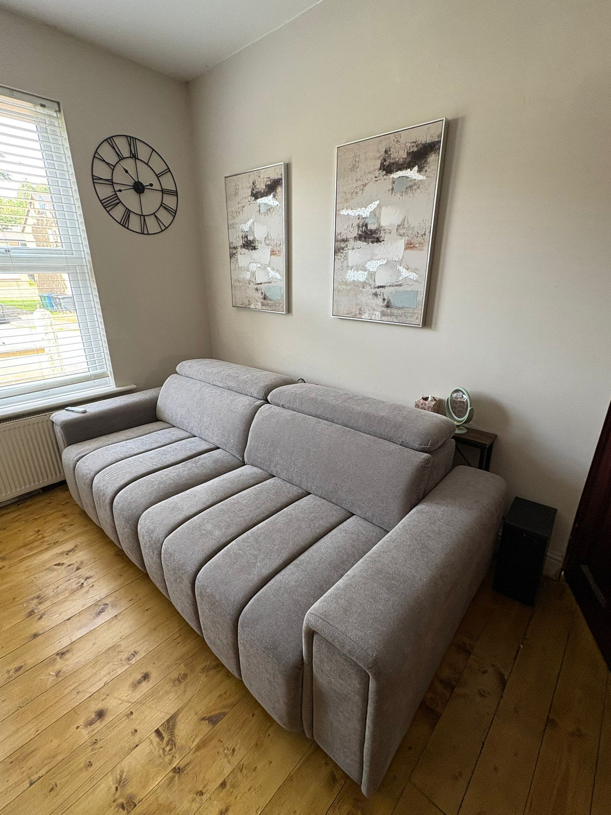 Myla Electric 3 Seater Sofabed in Mushroom