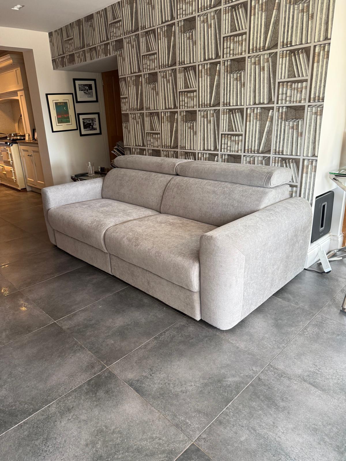 Raye 3 Seater Electric Sofa Bed in Beige