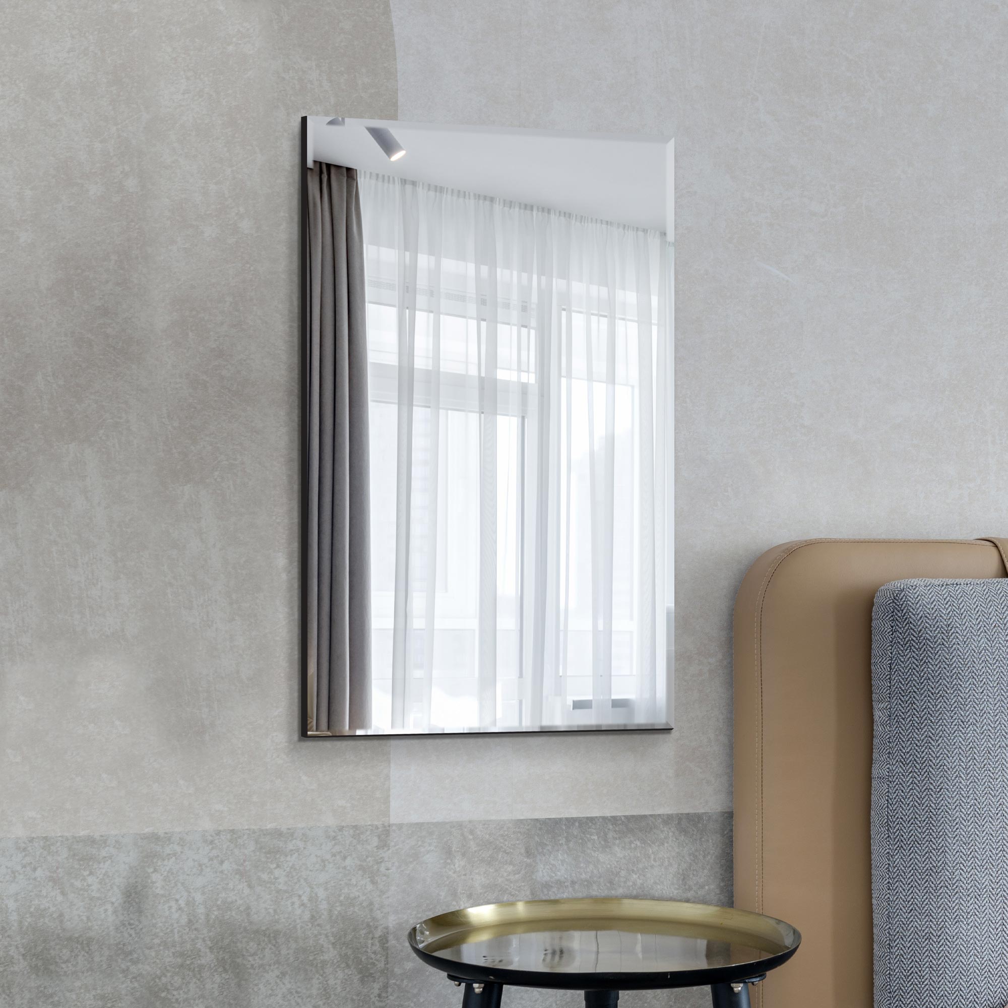 New Single Bevelled Venetian Mirror 120 x 80CM 3ft11 x 2ft8 (15010564768122)