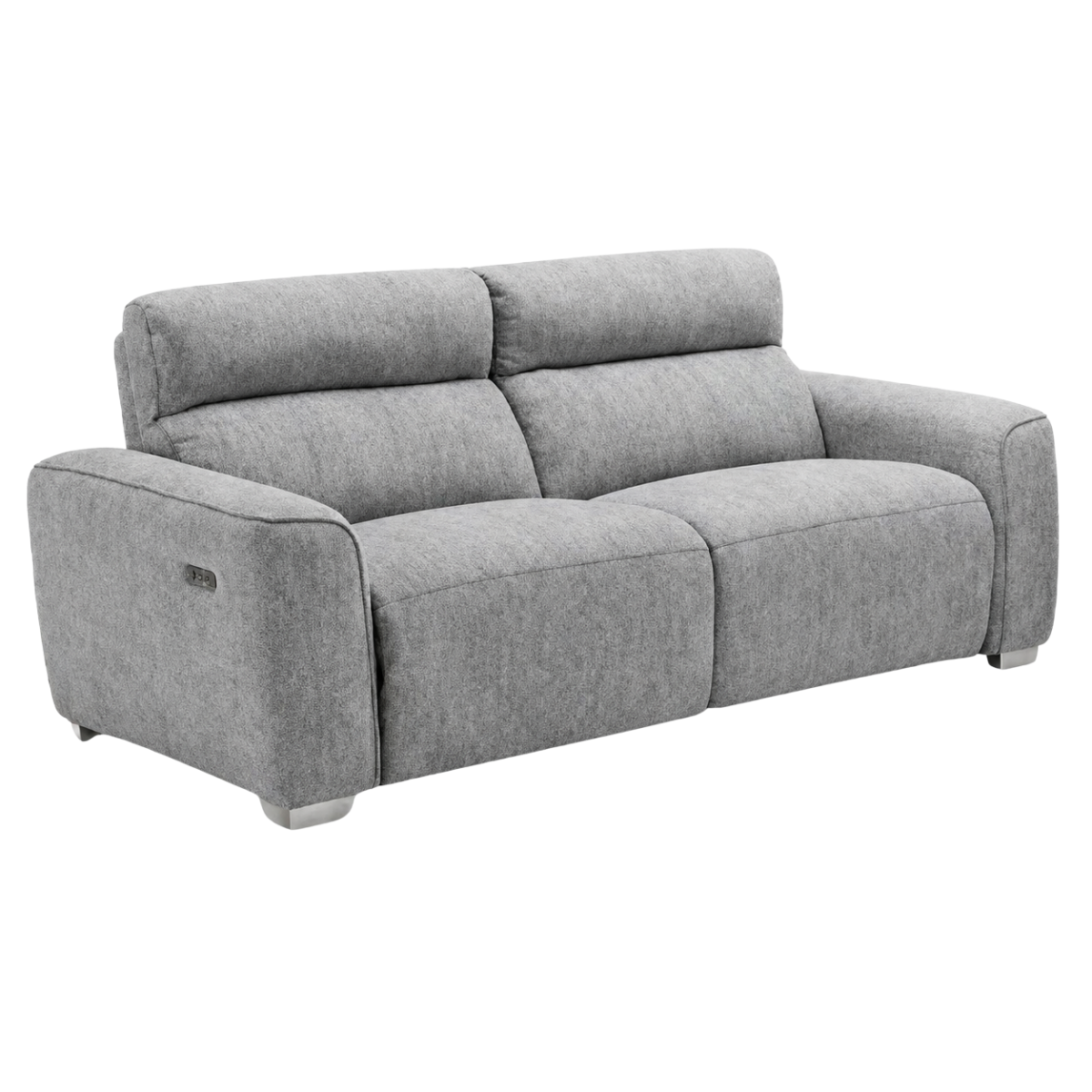 Arabella Electric Recliner Grey 3 Seater - AMC Furniture