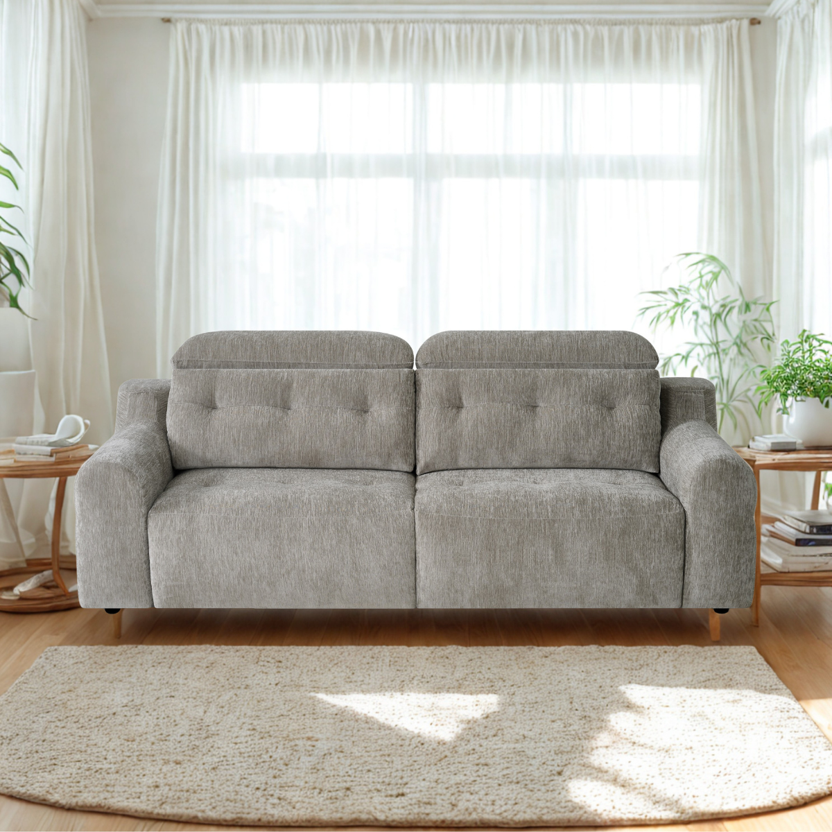 Bolt Electric Sofa Grey - AMC Furniture