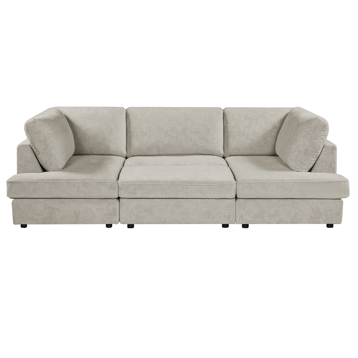 Islington U Shape Cinema Sofa with Footstool B Womack