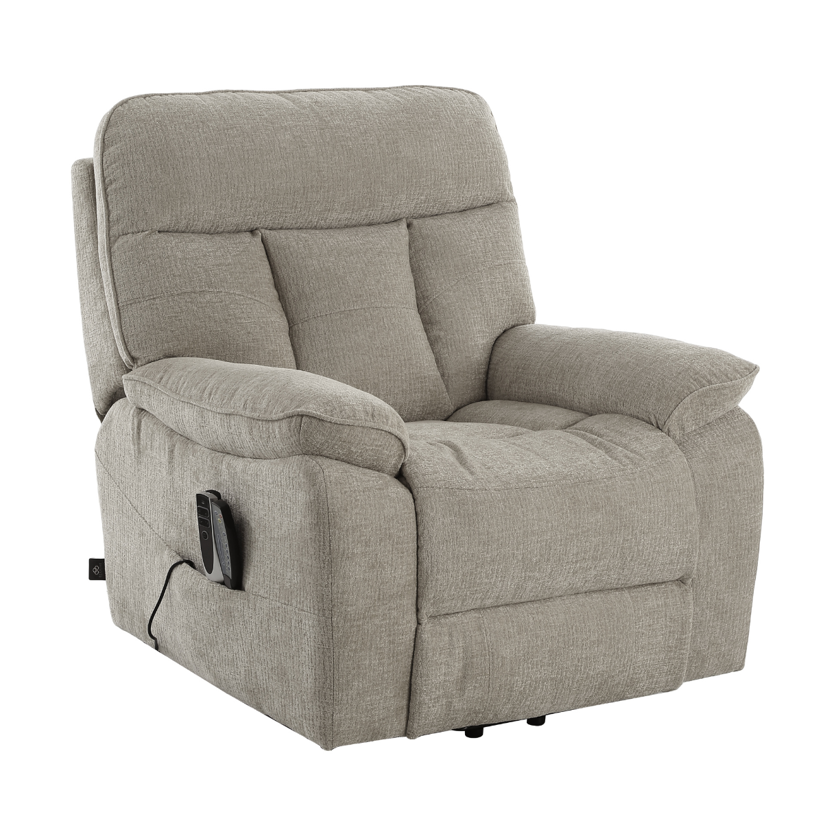 Truro Rise and Recline Massage Chair Grey - AMC Furniture