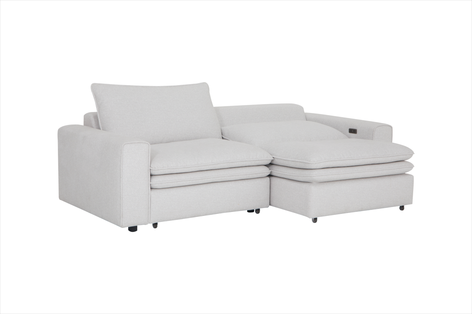Eliza Cloud Ivory Electric Sofa - Lifestyle View