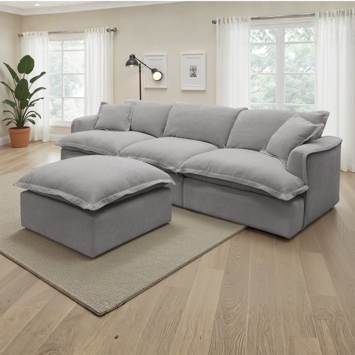 Esme Modular Sofa Grey - AMC Furniture