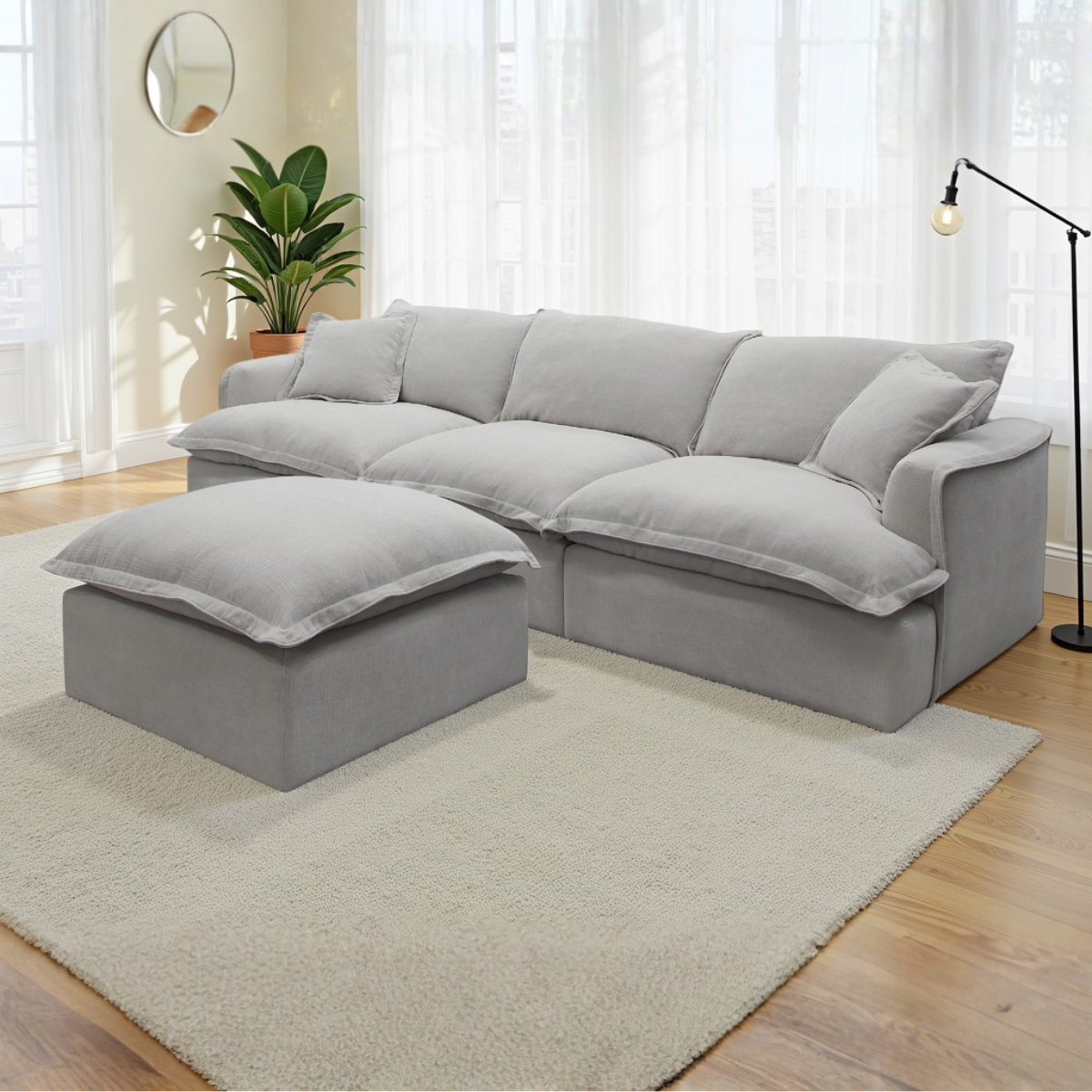Esme Modular Sofa Stone - AMC Furniture