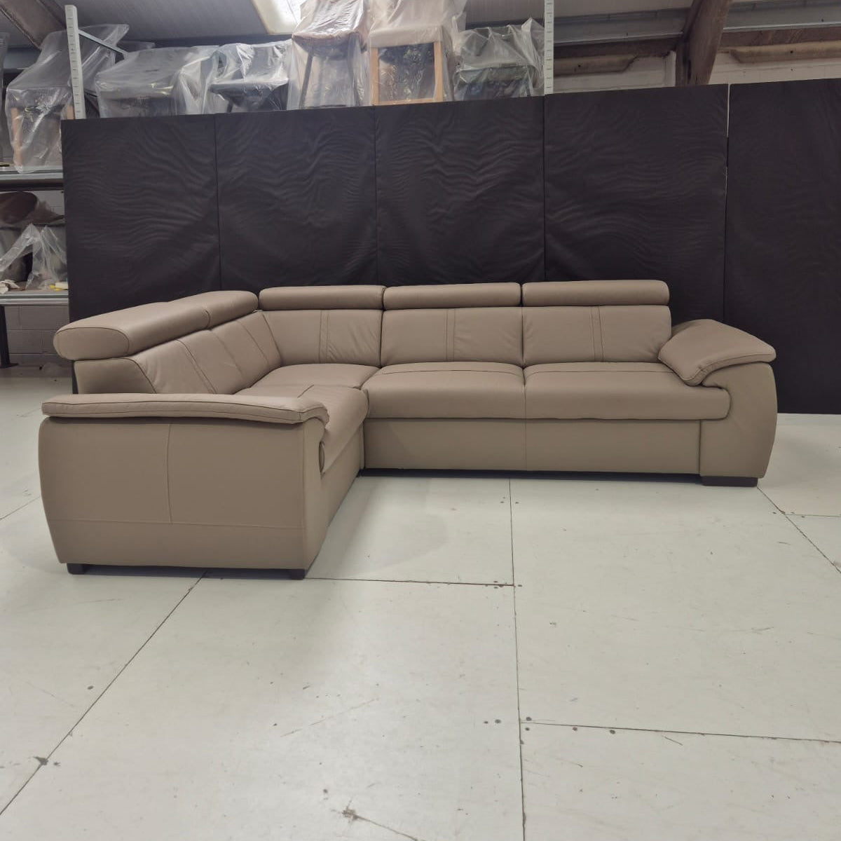 Eea Leather Corner Sofa - AMC Furniture