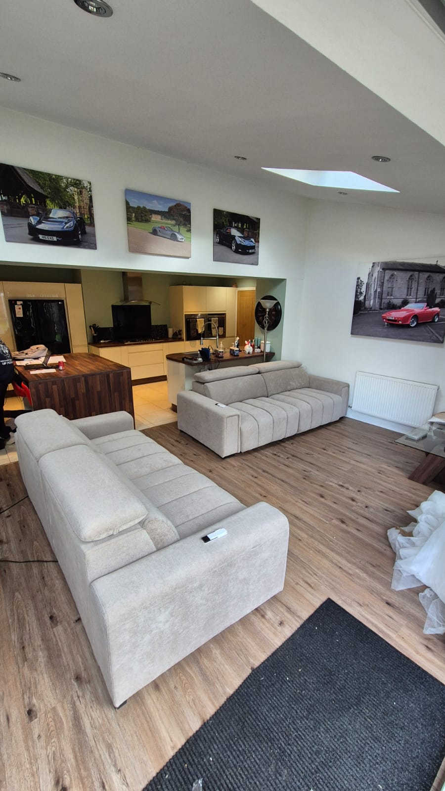 April Electric Sofabed Grey 3 Seater
