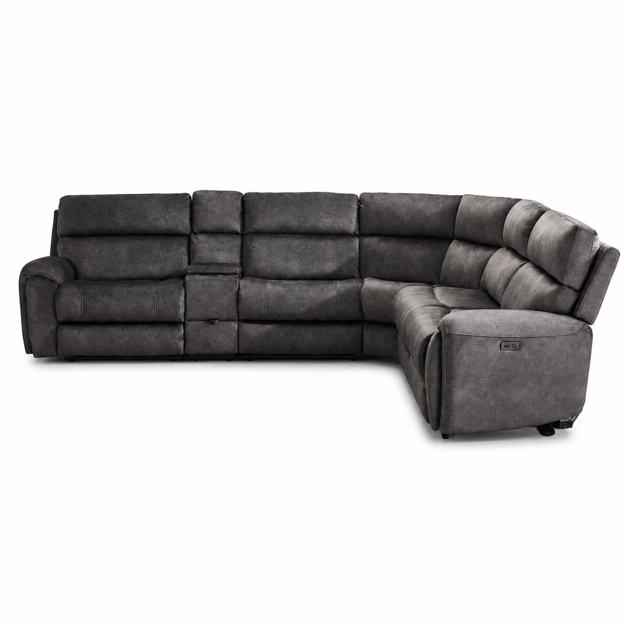 Orlando Grey Electric Corner Sofa - AMC Furniture