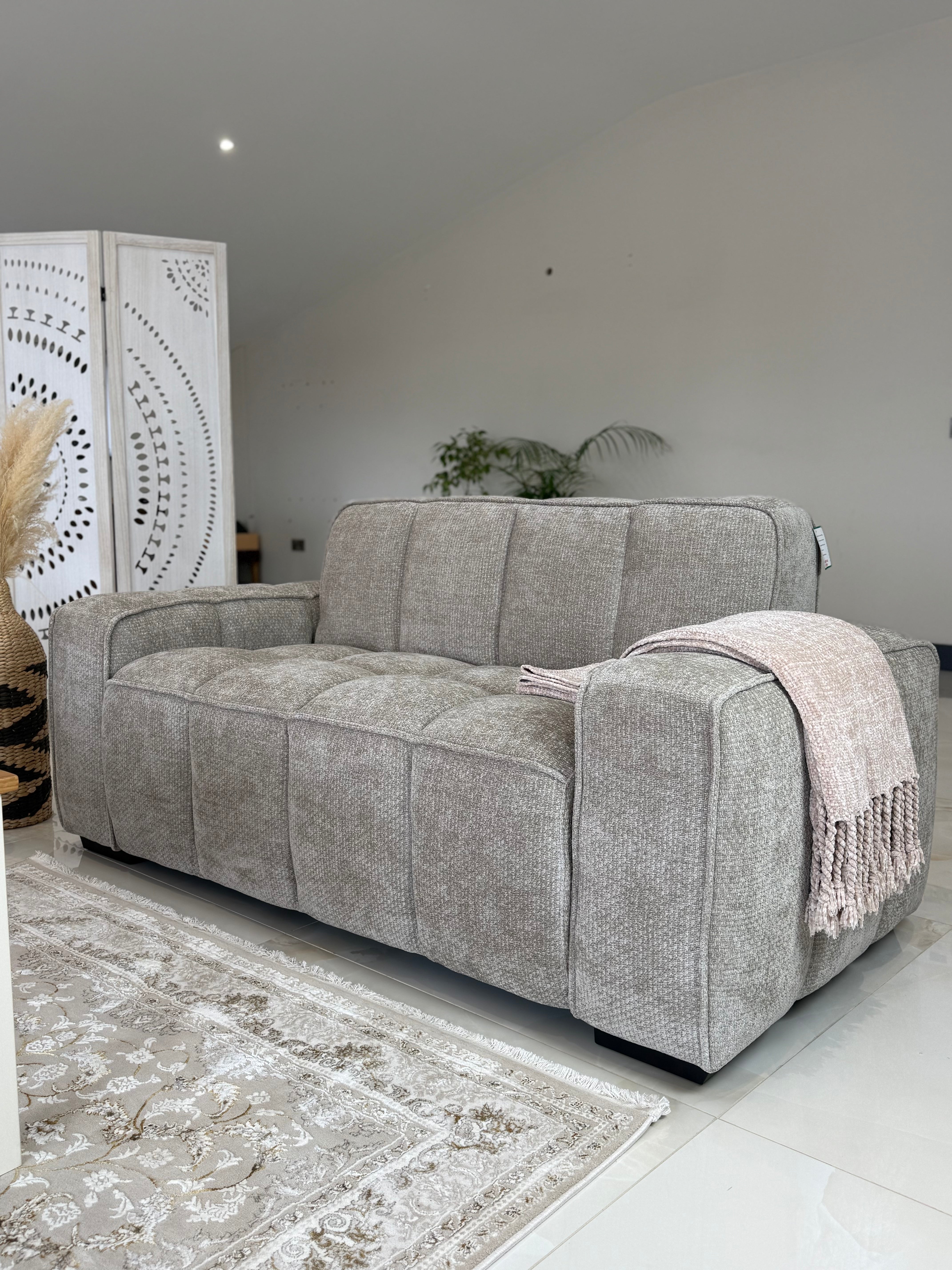 Romy 2 Seater Sofa in Beige - Lifestyle View 3