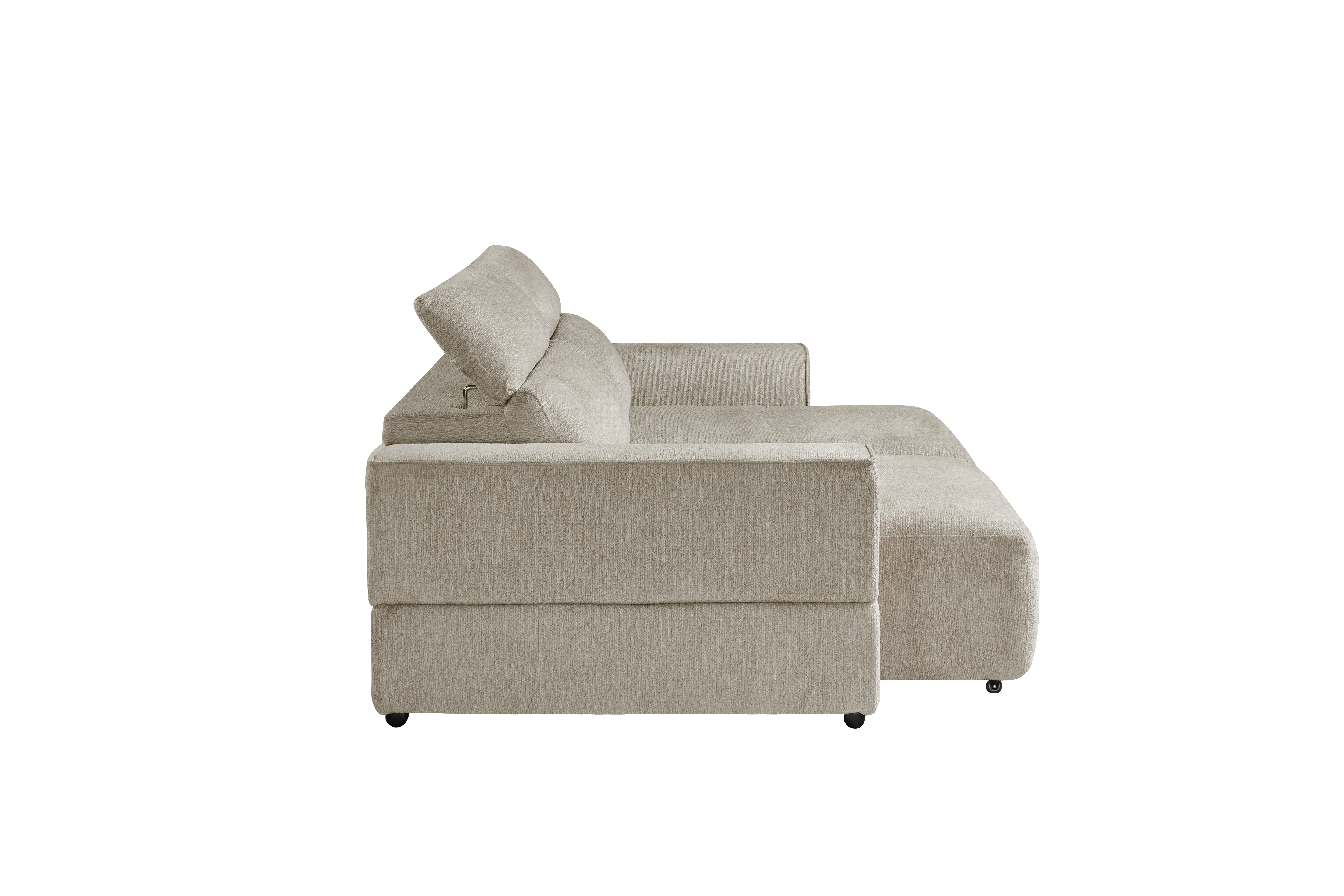 Arabella Electric Power Sliding Sofabed in Wicker Beige