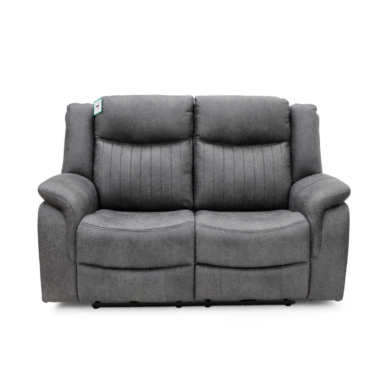 Strand Electric Recliner Sofa Grey 2 Seater - AMC Furniture