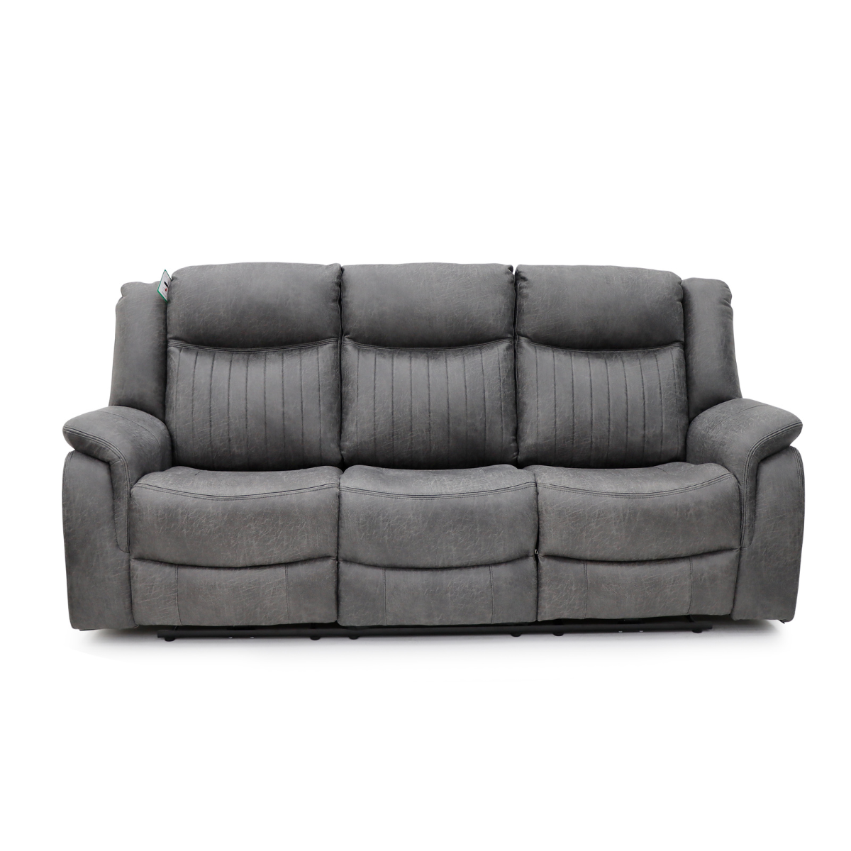 Strand Electric Recliner Sofa Grey 3 Seater - AMC Furniture
