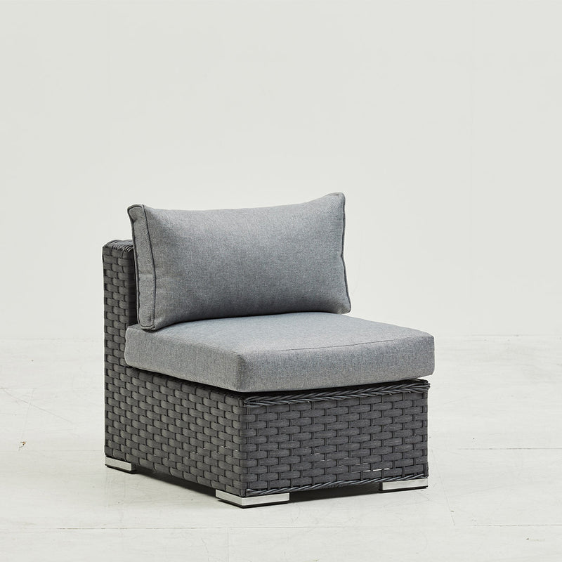 Armless Sofa in Grey (6603633590336)